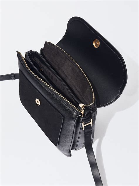 sac parfois nuit bandoliere pol faux noir ref 153914
